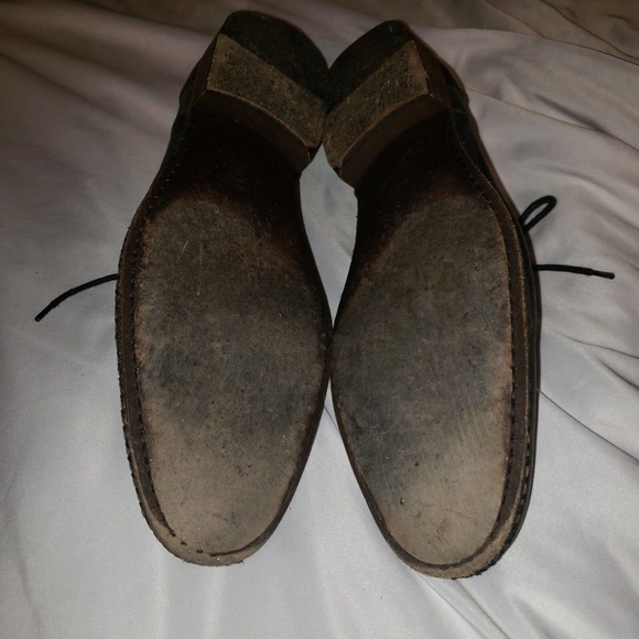 John Varvatos Men‎ Size 12 Chukka Dress Boot Leather Gray Handmade ITALY main image 8